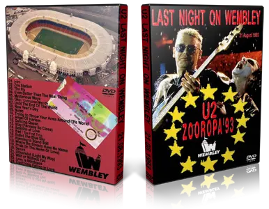 Artwork Cover of U2 1993-08-21 DVD London Audience