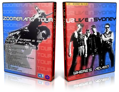 Artwork Cover of U2 1993-11-26 DVD Sydney Audience