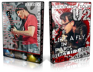 Artwork Cover of U2 2001-07-17 DVD Paris Audience