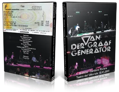 Artwork Cover of Van der Graaf Generator 2005-07-18 DVD Brescia Audience