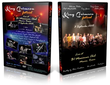 Artwork Cover of Various Artists Compilation DVD King Crimson Festival 2008 Audience