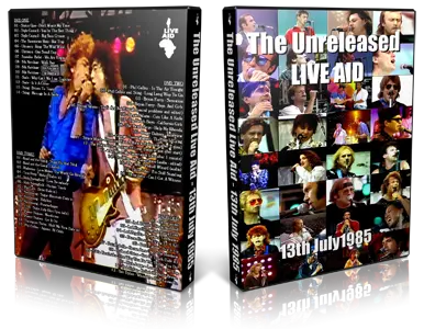 Artwork Cover of Various Artists Compilation DVD Live Aid 1985 Proshot