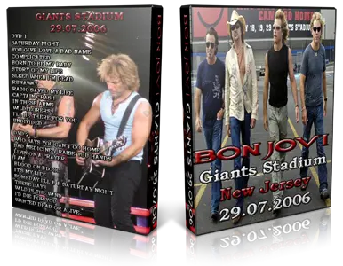 Artwork Cover of Bon Jovi 2006-07-29 DVD East Rutherford Audience