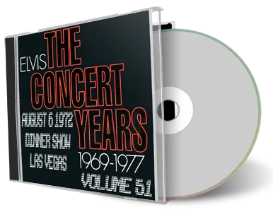 Artwork Cover of Elvis Presley 1972-08-06 CD Las Vegas Audience