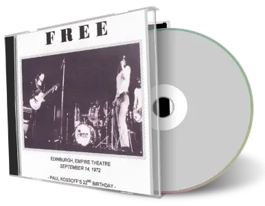 Artwork Cover of Free 1972-09-14 CD Edinburgh Soundboard