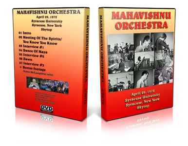 Artwork Cover of Mahavishnu Orchestra 1972-04-29 DVD Syracuse Proshot