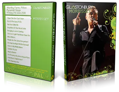 Artwork Cover of Morrissey 2011-06-25 DVD Pilton Proshot