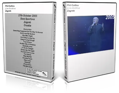 Artwork Cover of Phil Collins 2005-10-27 DVD Zagreb Proshot