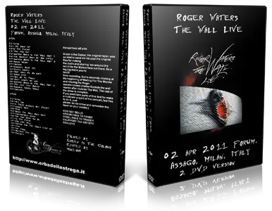 Artwork Cover of Roger Waters 2011-04-02 DVD Milan Audience