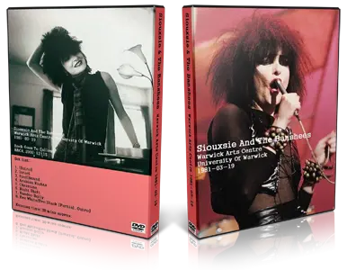 Artwork Cover of Siouxsie and The Banshees 1981-03-09 DVD Warwick Proshot