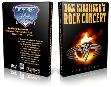 Artwork Cover of Van Halen Compilation DVD Don Kirshner Rock Concert 1982 Proshot