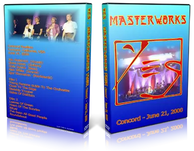 Artwork Cover of Yes 2000-06-21 DVD Concord Proshot