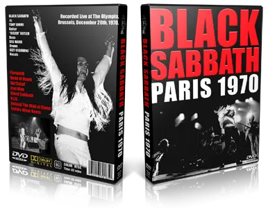 Artwork Cover of Black Sabbath 1970-12-20 DVD Paris Proshot