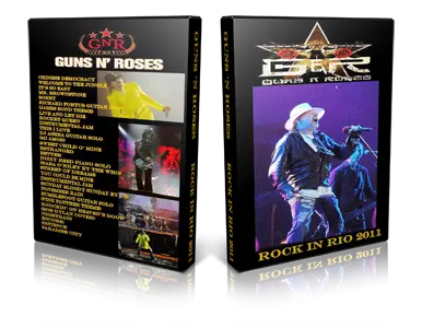 Artwork Cover of Guns N Roses 2011-10-02 DVD Rio de Janeiro Proshot