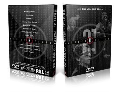 Artwork Cover of John Cale 1985-02-26 DVD Madrid Proshot
