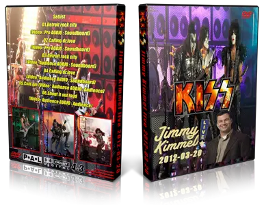 Artwork Cover of KISS Compilation DVD Jimmy Kimmel 2012 Proshot