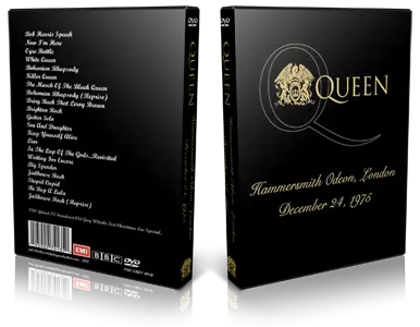 Artwork Cover of Queen 1975-12-24 DVD London Proshot