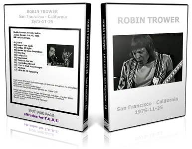 Artwork Cover of Robin Trower 1975-11-25 DVD San Francisco Proshot