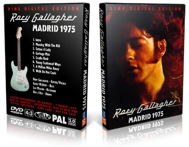 Artwork Cover of Rory Gallagher 1975-03-07 DVD Madrid Proshot