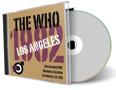 Artwork Cover of The Who 1982-10-29 CD Los Angeles Audience