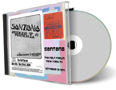 Artwork Cover of Carlos Santana 1971-10-15 CD New York City Audience