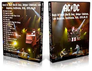Artwork Cover of ACDC 2015-09-28 DVD Los Angeles Audience
