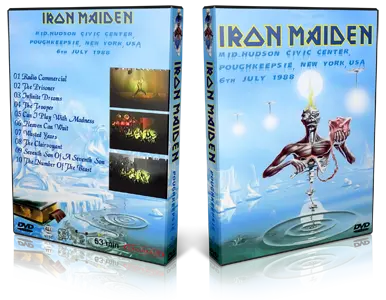 Artwork Cover of Iron Maiden 1988-07-06 DVD Poughkeepsie Audience