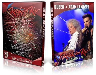 Artwork Cover of Queen and Adam Lambert 2016-05-20 DVD Rock in Rio Portugal Proshot