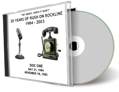 Artwork Cover of Rush 1984-05-21 CD Rockline Soundboard