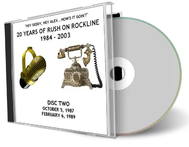 Artwork Cover of Rush 1987-10-02 CD Rockline Soundboard