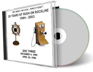 Artwork Cover of Rush 1989-12-04 CD Rockline Soundboard