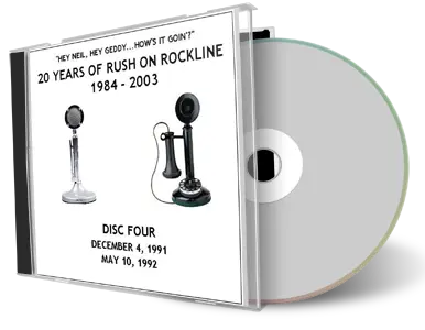 Artwork Cover of Rush 1991-12-02 CD Rockline Soundboard