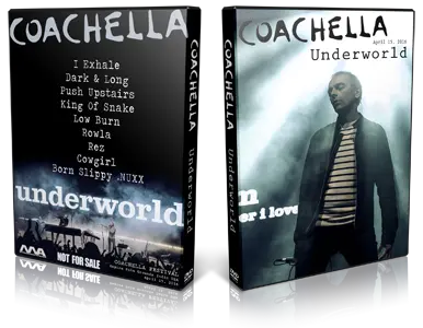 Artwork Cover of Underworld 2016-04-15 DVD Coachella Festival Proshot
