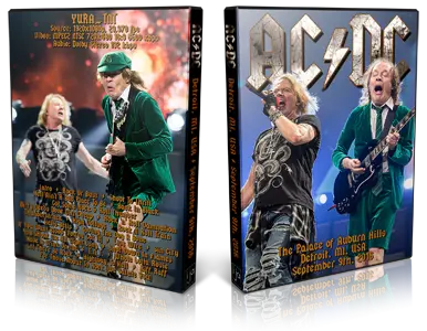 Artwork Cover of ACDC 2016-09-09 DVD Detroit Audience