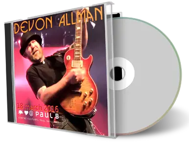 Artwork Cover of Devon Allman Band 2016-03-18 CD Massy Audience