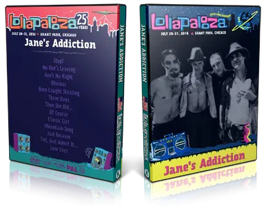 Artwork Cover of Janes Addiction 2016-07-30 DVD Lollapalooza Proshot