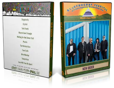 Artwork Cover of New Order 2016-06-25 DVD Glastonbury Festival Proshot