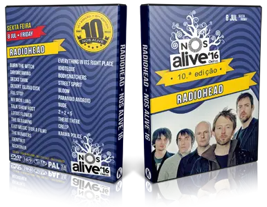Artwork Cover of Radiohead 2016-07-08 DVD NOS Alive Proshot
