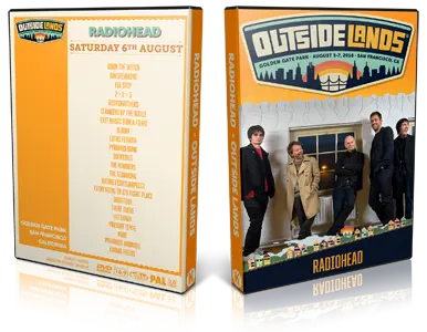 Artwork Cover of Radiohead 2016-08-06 DVD Outside Lands Music and Arts Festival Proshot