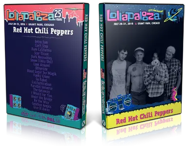 Artwork Cover of Red Hot Chili Peppers 2016-07-30 DVD Lollapalooza Proshot