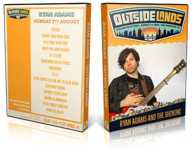 Artwork Cover of Ryan Adams and the Shining 2016-08-07 DVD Outside Lands Music and Arts Festival Proshot