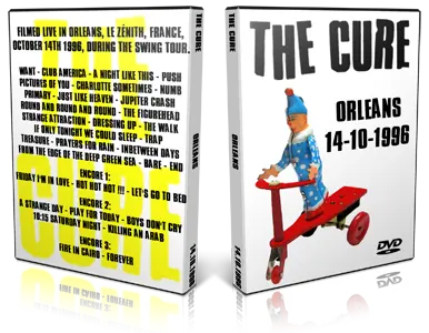Artwork Cover of The Cure 1996-10-14 DVD Orleans Audience