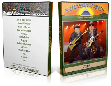 Artwork Cover of ZZ Top 2016-06-24 DVD Glastonbury Festival Proshot