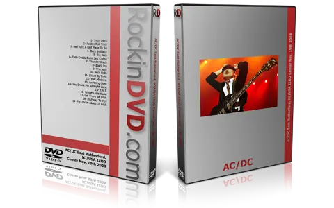 Artwork Cover of ACDC 2008-11-19 DVD East Rutherford Audience