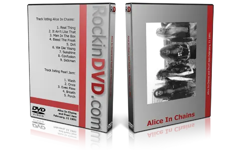 Artwork Cover of Alice In Chains 1991-02-11 DVD Los Angeles Proshot