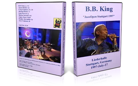 Artwork Cover of BB King 1997-07-27 DVD Stuttgart Proshot