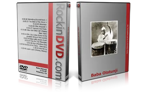 Artwork Cover of Baba Olatunji 1987-02-15 DVD Petaluma Proshot