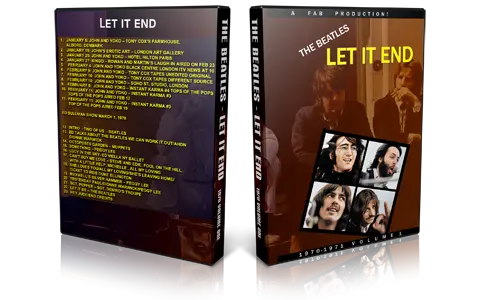 Artwork Cover of The Beatles Compilation DVD Let It End 1970 Vol 1 Proshot