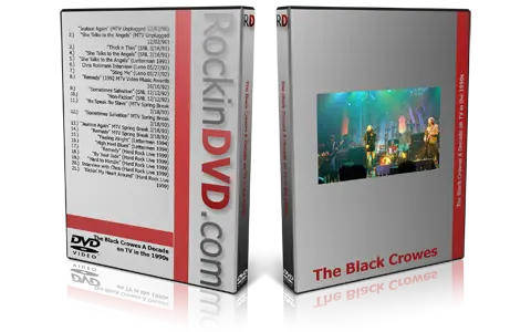 Artwork Cover of Black Crowes Compilation DVD A Decade on TV in the 1990s Proshot