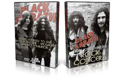 Artwork Cover of Black Sabbath  Compilation DVD Don Kirschners Rock Concert 1975 Proshot